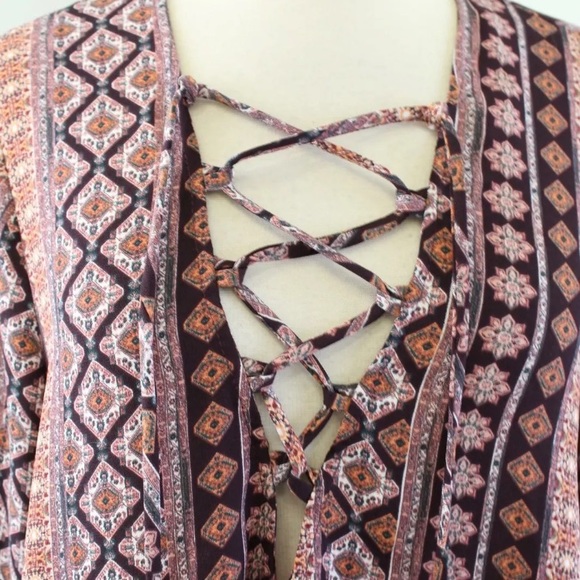 Show Me Your Mumu Lightning Bird Lace Up Tunic - Picture 3 of 8